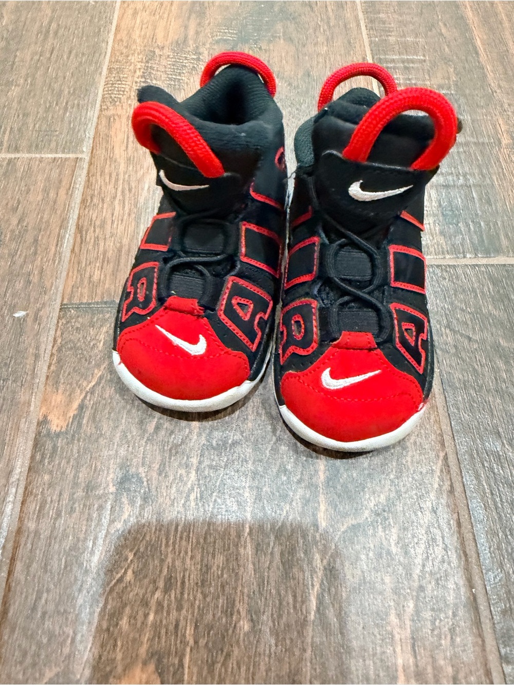 Nike Kids Black & Red High-Top Sneakers